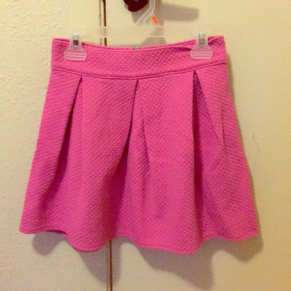 Fuchsia skater skirt